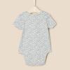 imageAmazon Essentials x Sofia Grainge Unisex Babies Short Sleeve Crewneck Bodysuit Pack of 3RabbitsRound TreesStripe