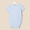 imageAmazon Essentials x Sofia Grainge Unisex Babies Side Snap Short Sleeve Bodysuit Pack of 3Light BlueBunniesStripe