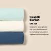 imageAmazon Essentials x Sofia Grainge Unisex Babies Swaddle Blanket Pack of 3IvoryNavyPale Green