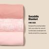 imageAmazon Essentials x Sofia Grainge Unisex Babies Swaddle Blanket Pack of 3PinkTerracottaFloral