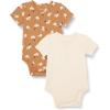imageAmazon Essentials Unisex Babies Henley Bodysuit Pack of 2Pale PeachLion and Pony
