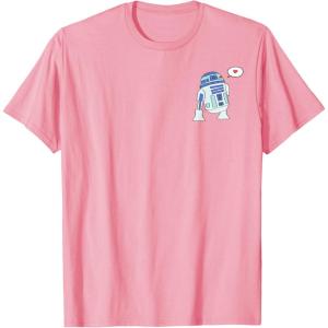 imageAmazon Essentials Star Wars Valentines Day Love from R2D2 TShirtPink