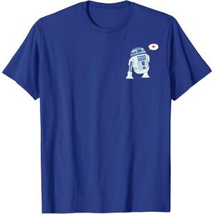 imageAmazon Essentials Star Wars Valentines Day Love from R2D2 TShirtRoyal Blue