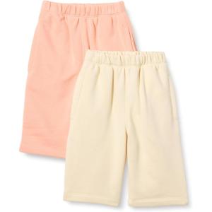 imageAmazon Essentials Unisex Toddlers and Babies French Terry Cotton Pants Pack of 2BeigePeach