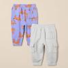 imageAmazon Essentials Baby Boys Cargo Joggers Pack of 2Grey HeatherPurple Tiger