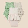 imageAmazon Essentials Baby Girls Sleeveless Bodysuit Dress Pack of 3Sage Green Ditsy FloralStripe