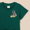imageAmazon Essentials Boys and Toddlers Relaxed Fit Sweatshirt and Shorts Set Pack of 2Dark Green Alphabet