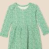imageAmazon Essentials Toddlers and Baby Girls Cotton LongSleeve Dress Pack of 3Sage Green Ditsy FloralStripe