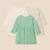 imageAmazon Essentials Toddlers and Baby Girls Cotton LongSleeve Dress Pack of 3Sage Green Ditsy FloralStripe