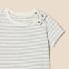 imageAmazon Essentials Unisex Toddlers and Babies Short Sleeve TShirts Pack of 3Oatmeal HeatherWhiteStripe