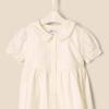 imageAmazon Essentials x Sofia Grainge Toddlers and Baby Girls Cotton Sateen Dress with CollarIvory