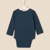 imageAmazon Essentials x Sofia Grainge Unisex Babies Long Sleeve Crew Neck Bodysuit Pack of 3Dark NavyIvoryLight Blue