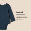 imageAmazon Essentials x Sofia Grainge Unisex Babies Long Sleeve Crew Neck Bodysuit Pack of 3Dark NavyIvoryLight Blue