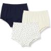 imageAmazon Essentials Toddlers and Baby Girls Cotton Bloomer Shorts Pack of 3Oatmeal HeatherNavyDots