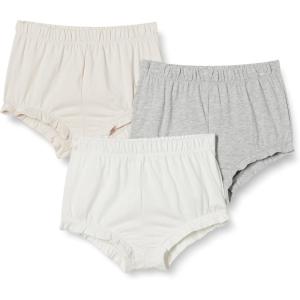 imageAmazon Essentials Toddlers and Baby Girls Cotton Bloomer Shorts Pack of 3Neutrals