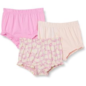 imageAmazon Essentials Toddlers and Baby Girls Cotton Bloomer Shorts Pack of 3PinkApples
