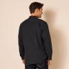 imageAmazon Essentials Mens Flannel Shirts LongSleeve SlimFit TwoPocket PlaidBlack