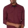 imageAmazon Essentials Mens Flannel Shirts LongSleeve SlimFit TwoPocket PlaidBurgundy Heather