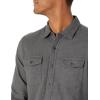 imageAmazon Essentials Mens Flannel Shirts LongSleeve SlimFit TwoPocket PlaidCharcoal Heather