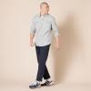 imageAmazon Essentials Mens Flannel Shirts LongSleeve SlimFit TwoPocket PlaidLight Grey Heather