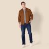 imageAmazon Essentials Mens Flannel Shirts LongSleeve SlimFit TwoPocket PlaidToffee Brown