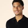 imageAmazon Essentials Mens RegularFit ShortSleeve Knit Polo SweaterBlack