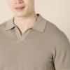 imageAmazon Essentials Mens RegularFit ShortSleeve Knit Polo SweaterMushroom Brown