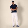 imageAmazon Essentials Mens RegularFit ShortSleeve Knit Polo SweaterNavy