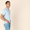 imageAmazon Essentials Mens RegularFit ShortSleeve Knit Polo SweaterSky Blue