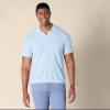 imageAmazon Essentials Mens RegularFit ShortSleeve Knit Polo SweaterSky Blue
