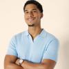 imageAmazon Essentials Mens RegularFit ShortSleeve Knit Polo SweaterSky Blue