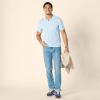 imageAmazon Essentials Mens RegularFit ShortSleeve Knit Polo SweaterSky Blue