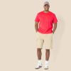 imageAmazon Essentials Mens RelaxedFit Heavyweight Cotton TShirtBright Poppy Red