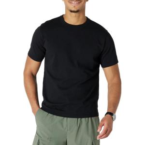 imageAmazon Essentials Mens RelaxedFit Heavyweight Cotton TShirtBlack