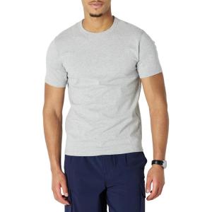imageAmazon Essentials Mens RelaxedFit Heavyweight Cotton TShirtMedium Grey Heather