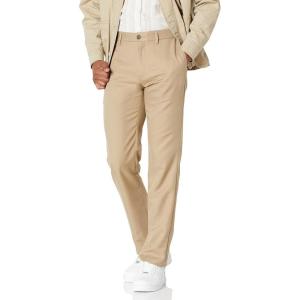 imageAmazon Essentials Mens SlimFit FlatFront Dress PantKhaki Brown