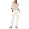 imageAmazon Essentials Straight Leg Sweatpants for Women Fleece  Available in Plus SizeOatmeal Heather
