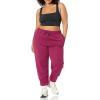 imageAmazon Essentials Womens Active Sweat Relaxed Fit Jogger Pants Available in Plus SizePlum