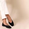 imageAmazon Essentials Womens Comfortable SquareToe Slip On Ballet FlatBlack