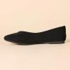 imageAmazon Essentials Womens Comfortable SquareToe Slip On Ballet FlatBlack