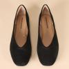 imageAmazon Essentials Womens Comfortable SquareToe Slip On Ballet FlatBlack