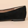 imageAmazon Essentials Womens Comfortable SquareToe Slip On Ballet FlatBlack