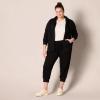 imageAmazon Essentials Womens Fleece Capri Jogger Sweatpant Available in Plus SizeBlack