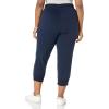imageAmazon Essentials Womens Fleece Capri Jogger Sweatpant Available in Plus SizeNavy Heather