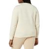 imageAmazon Essentials Womens Fleece Crewneck Sweatshirt Available in Plus SizeBeige Zebra Stripe Print