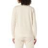 imageAmazon Essentials Womens Fleece Crewneck Sweatshirt Available in Plus SizeBeige Zebra Stripe Print
