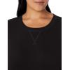 imageAmazon Essentials Womens Fleece Crewneck Sweatshirt Available in Plus SizeBlack Heather