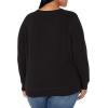 imageAmazon Essentials Womens Fleece Crewneck Sweatshirt Available in Plus SizeBlack Heather