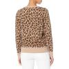 imageAmazon Essentials Womens Fleece Crewneck Sweatshirt Available in Plus SizeCamel Leopard Print