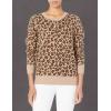 imageAmazon Essentials Womens Fleece Crewneck Sweatshirt Available in Plus SizeCamel Leopard Print